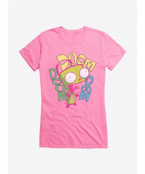 Pre-sale Invader Zim Doom Doom Doom Girls T-Shirt $8.76 T-Shirts