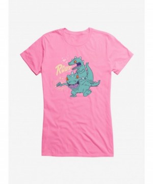 Absolute Discount Rugrats Reptar Rawr Attack Girls T-Shirt $7.57 T-Shirts