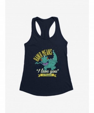 Limited Time Special Rugrats Reptar Rawr Means I Love You In Dinosaur Girls Tank $6.18 Tanks