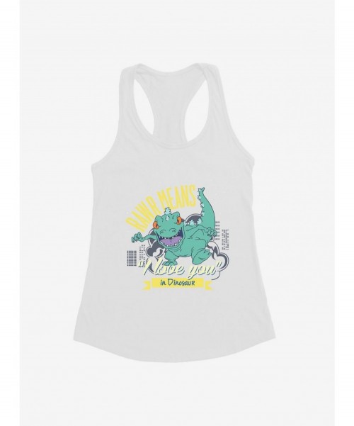 Limited Time Special Rugrats Reptar Rawr Means I Love You In Dinosaur Girls Tank $6.18 Tanks