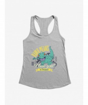 Limited Time Special Rugrats Reptar Rawr Means I Love You In Dinosaur Girls Tank $6.18 Tanks