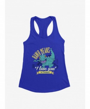 Limited Time Special Rugrats Reptar Rawr Means I Love You In Dinosaur Girls Tank $6.18 Tanks