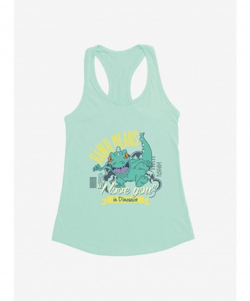 Limited Time Special Rugrats Reptar Rawr Means I Love You In Dinosaur Girls Tank $6.18 Tanks