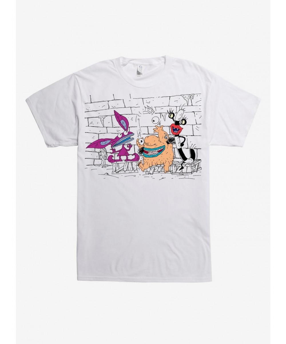 Seasonal Sale Aaahh!!! Real Monsters Group T-Shirt $6.12 T-Shirts