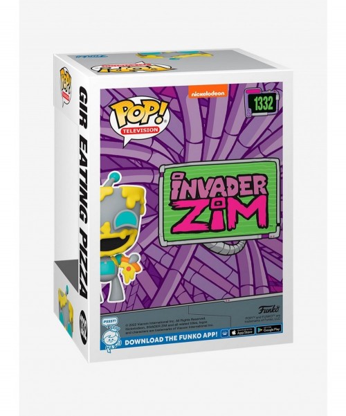 Discount Funko Invader Zim Pop! Television GIR Eating Pizza Vinyl Figure $5.07 T-Shirts