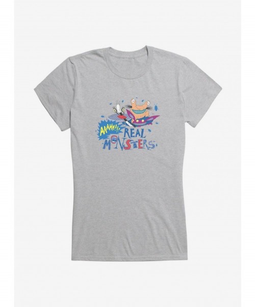 Festival Price Aaahh!!! Real Monsters Make A Splash Girls T-Shirt $5.98 T-Shirts