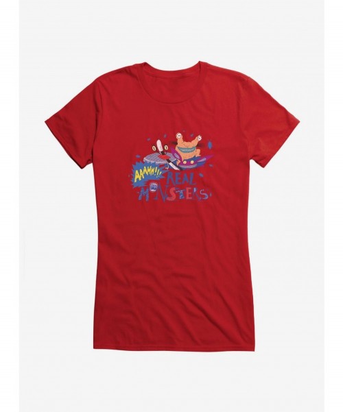 Festival Price Aaahh!!! Real Monsters Make A Splash Girls T-Shirt $5.98 T-Shirts