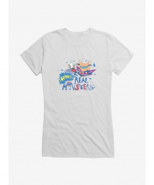 Festival Price Aaahh!!! Real Monsters Make A Splash Girls T-Shirt $5.98 T-Shirts