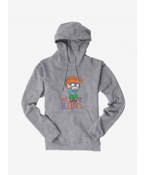 Premium Rugrats Chuckie Woke Up Like This Hoodie $14.01 Hoodies