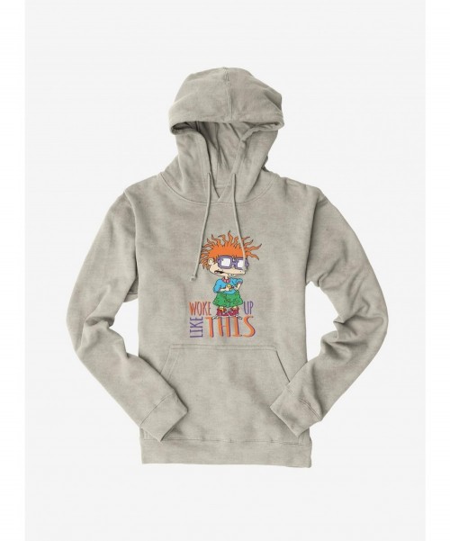 Premium Rugrats Chuckie Woke Up Like This Hoodie $14.01 Hoodies