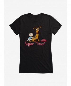 Exclusive Price Rugrats Spike And Tommy Supper Time! Girls T-Shirt $8.76 T-Shirts