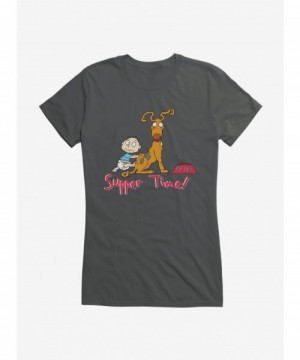 Exclusive Price Rugrats Spike And Tommy Supper Time! Girls T-Shirt $8.76 T-Shirts