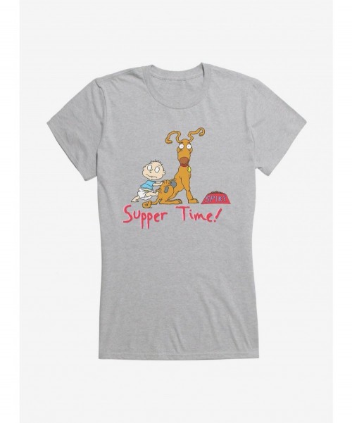 Exclusive Price Rugrats Spike And Tommy Supper Time! Girls T-Shirt $8.76 T-Shirts