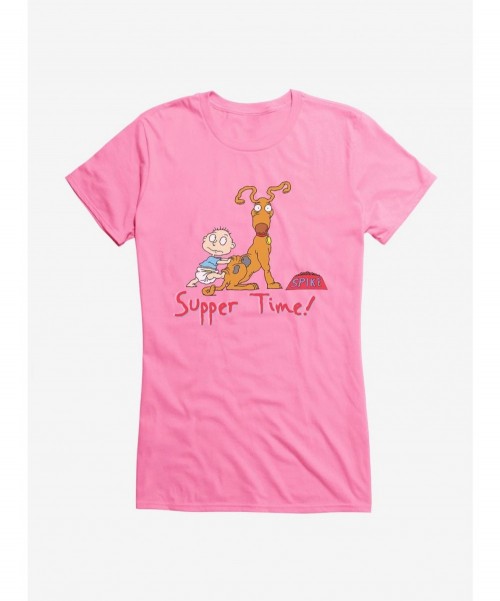 Exclusive Price Rugrats Spike And Tommy Supper Time! Girls T-Shirt $8.76 T-Shirts