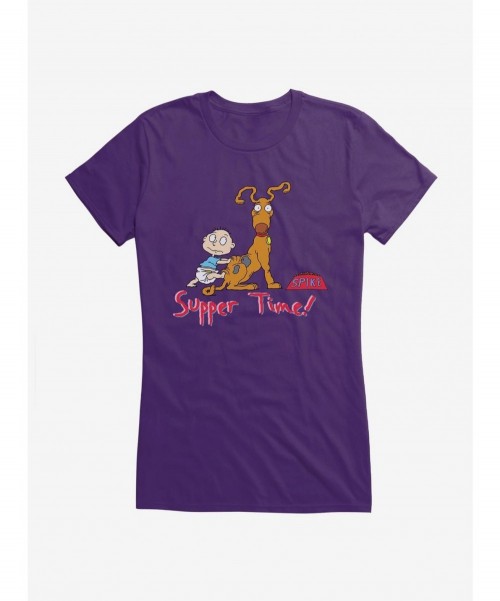 Exclusive Price Rugrats Spike And Tommy Supper Time! Girls T-Shirt $8.76 T-Shirts