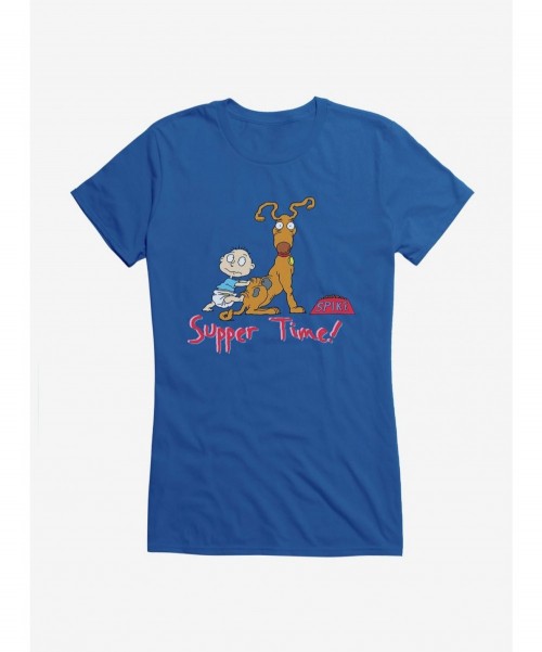 Exclusive Price Rugrats Spike And Tommy Supper Time! Girls T-Shirt $8.76 T-Shirts