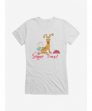 Exclusive Price Rugrats Spike And Tommy Supper Time! Girls T-Shirt $8.76 T-Shirts