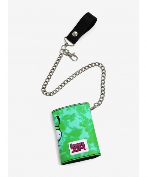 Unique Invader Zim GIR Split Trifold Chain Wallet $11.22 Wallets