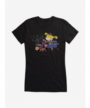 Crazy Deals Rugrats Halloween Angelica Scary Sweet Girls T-Shirt $8.37 T-Shirts