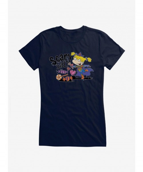 Crazy Deals Rugrats Halloween Angelica Scary Sweet Girls T-Shirt $8.37 T-Shirts