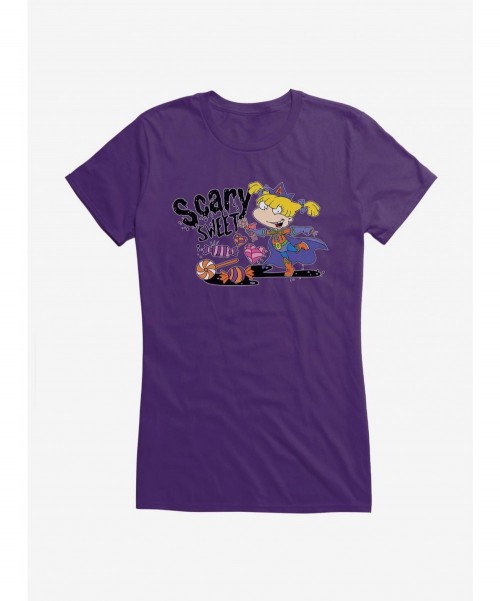 Crazy Deals Rugrats Halloween Angelica Scary Sweet Girls T-Shirt $8.37 T-Shirts