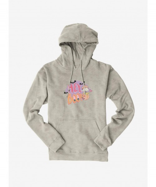 Unique Rugrats Halloween Dil Hey Boo! Pumpkin Hoodie $11.49 Hoodies