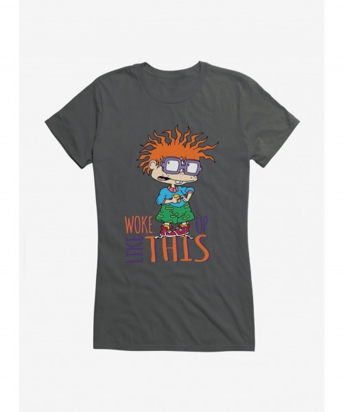 Bestselling Rugrats Chuckie Woke Up Like This Girls T-Shirt $9.96 T-Shirts