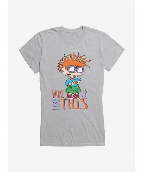 Bestselling Rugrats Chuckie Woke Up Like This Girls T-Shirt $9.96 T-Shirts