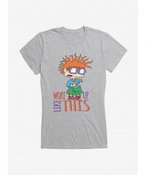 Bestselling Rugrats Chuckie Woke Up Like This Girls T-Shirt $9.96 T-Shirts