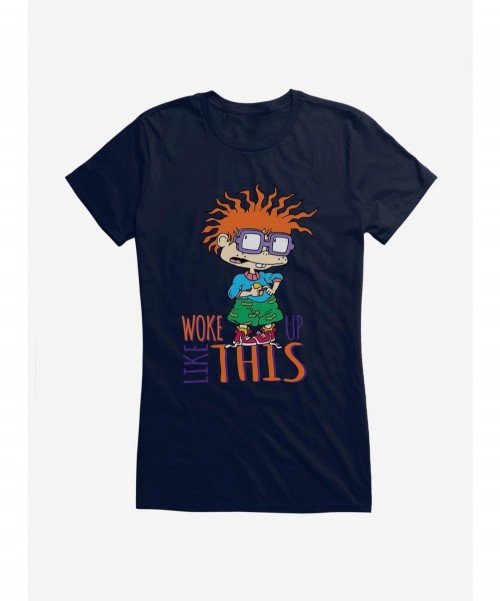 Bestselling Rugrats Chuckie Woke Up Like This Girls T-Shirt $9.96 T-Shirts