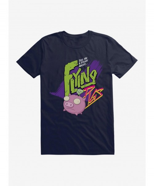 Festival Price Invader Zim Gir Flying Pigs T-Shirt $7.07 T-Shirts