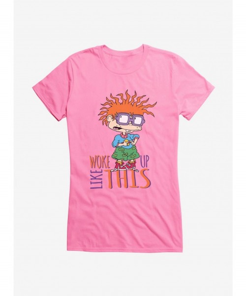 Bestselling Rugrats Chuckie Woke Up Like This Girls T-Shirt $9.96 T-Shirts