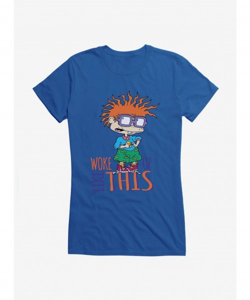 Bestselling Rugrats Chuckie Woke Up Like This Girls T-Shirt $9.96 T-Shirts